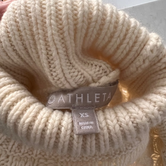 Athleta wool/cashmere sweater cream XS - Picture 3 of 3